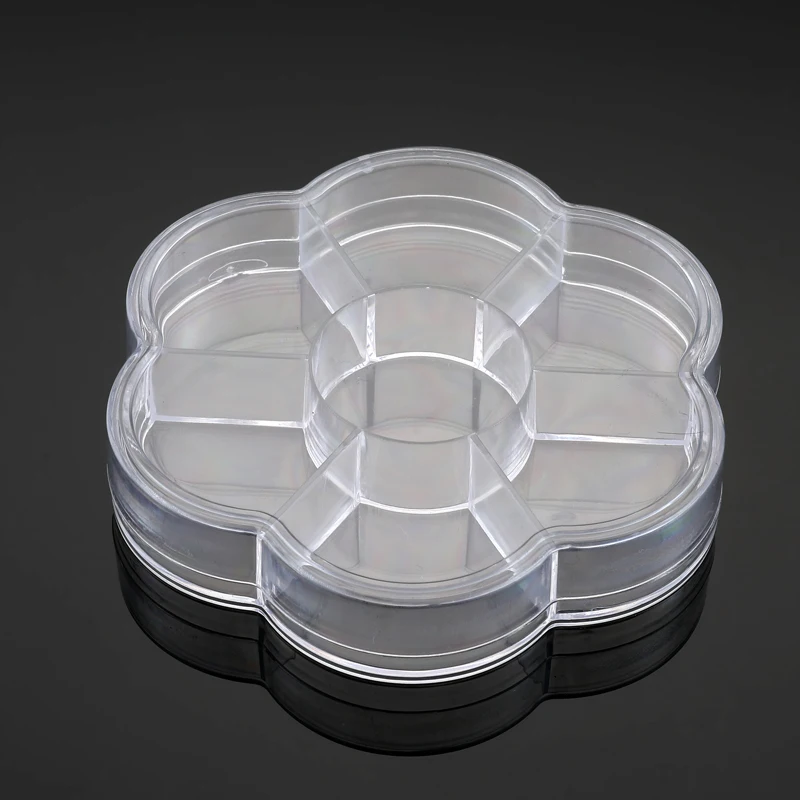 1Pc Multifunctional Clear Plastic Organizer Box with Grids Container Craft Storage for Beads Organizer Art DIY Jewelry X17