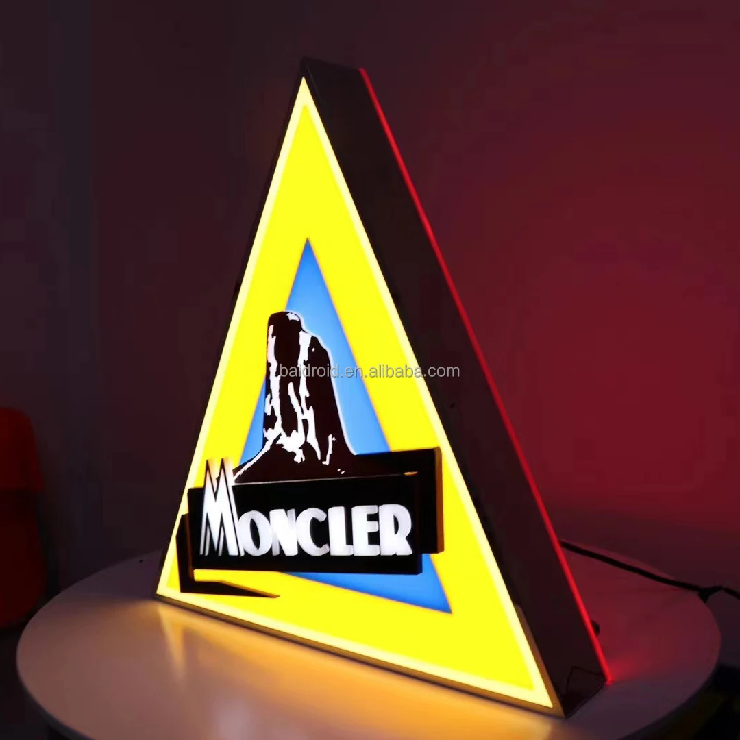 Custom restaurant cafe led illuminated signs led light box signage projecting sign