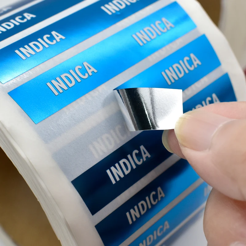 Low moq custom make waterproof holographic hologram sticker label for packaging