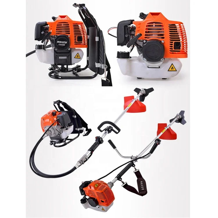 Agriculture 52cc 4Stroke Shoulder Grass Trimmer Petrol Backpack mitsubishi Brush Cutter mower Gasoline Grass Cutter machine