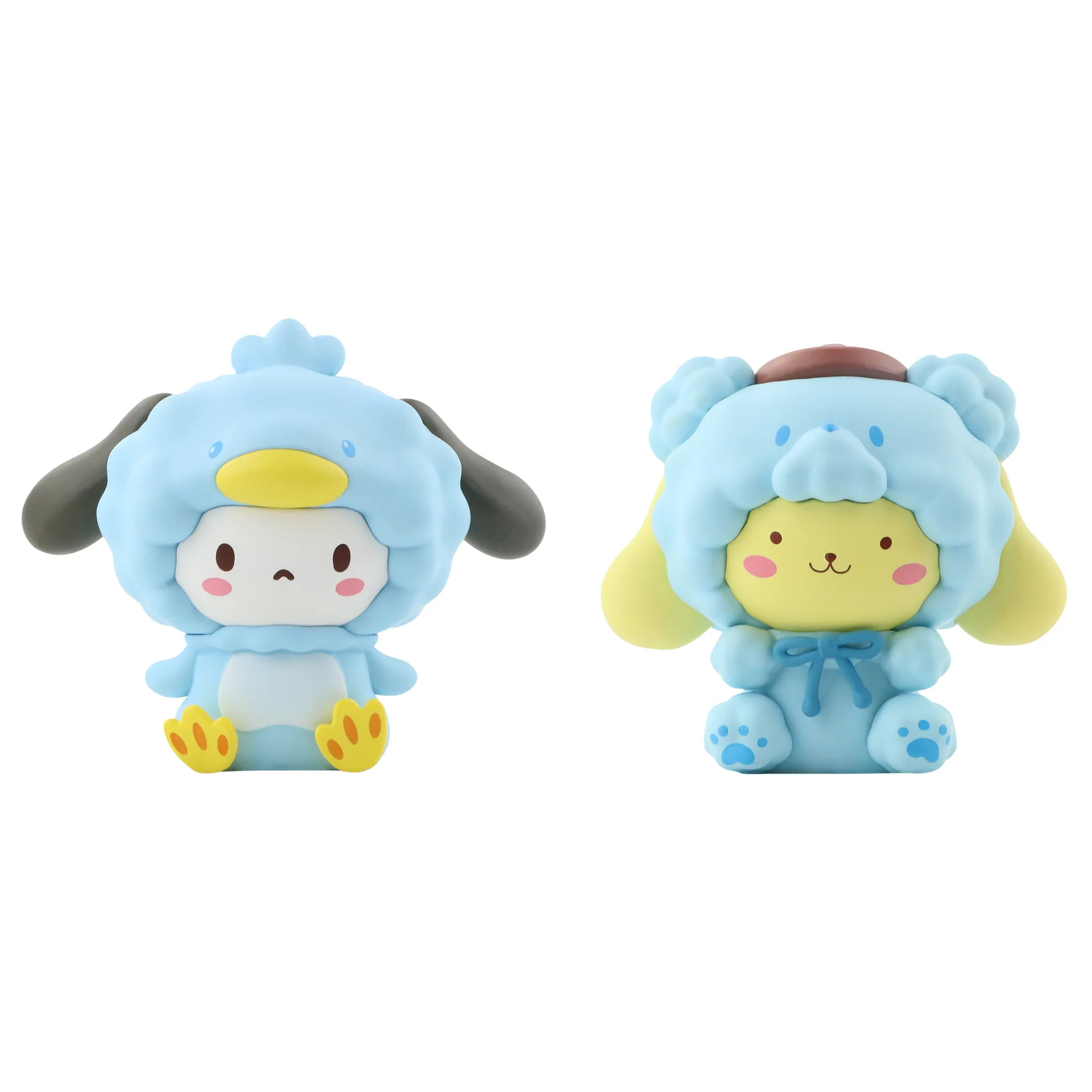 DHF Cartoon 3d Doll Lovely HK Kuromi Melody Action Figures Set Toy Collection Garage Kit Car Decoration Model Gifts Figure