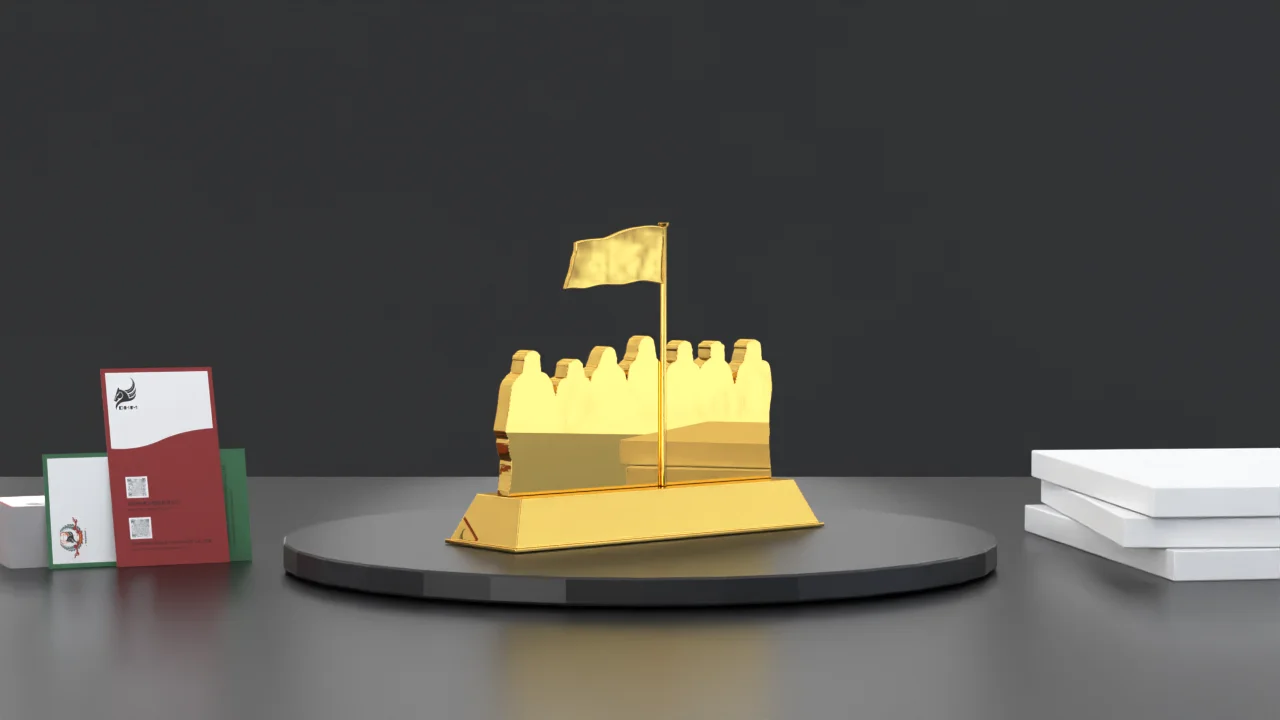 Позолоченные трофеи на заказ Шейх фигурка ОАЭ Национальный день сувенир