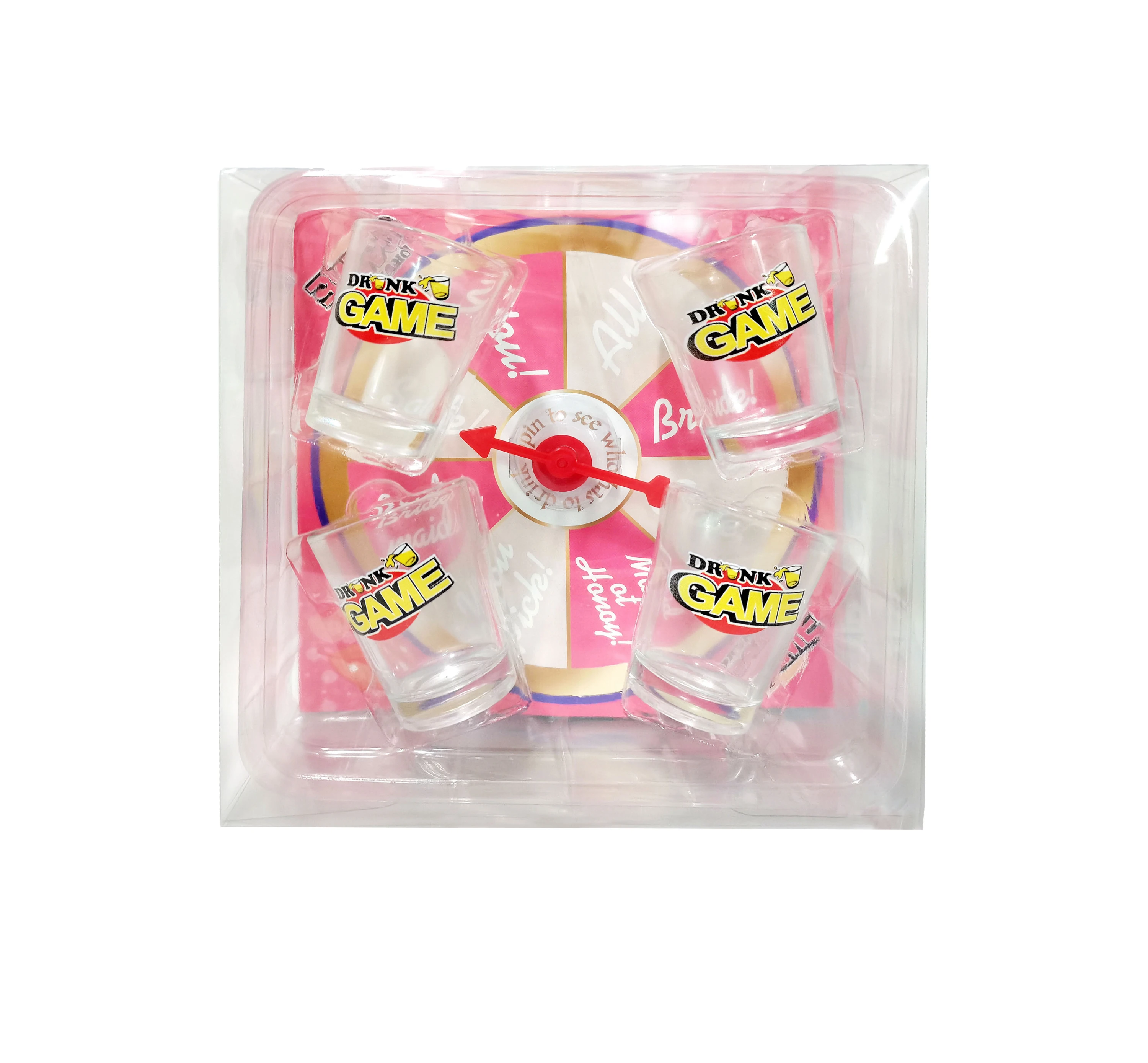 DIY Prize Wheel With Plastic Cup Drinking Game Lucky Lottery Draw Toys Fortune Spinning Game