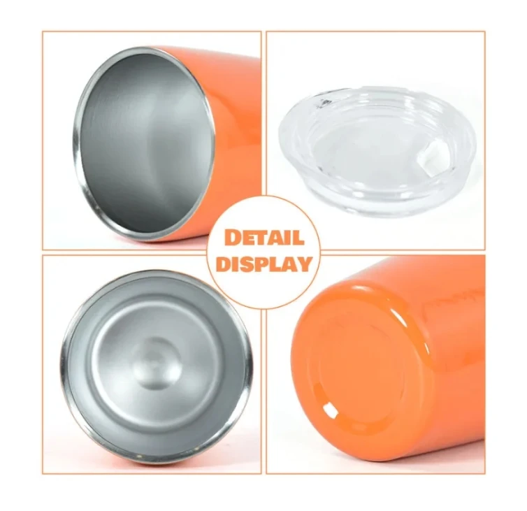 USA Wholesale 3oz Mini Double Wall Stainless Steel Tumbler Cup 12 Mixed Colors American Style Design with Lid Straw for Coffee