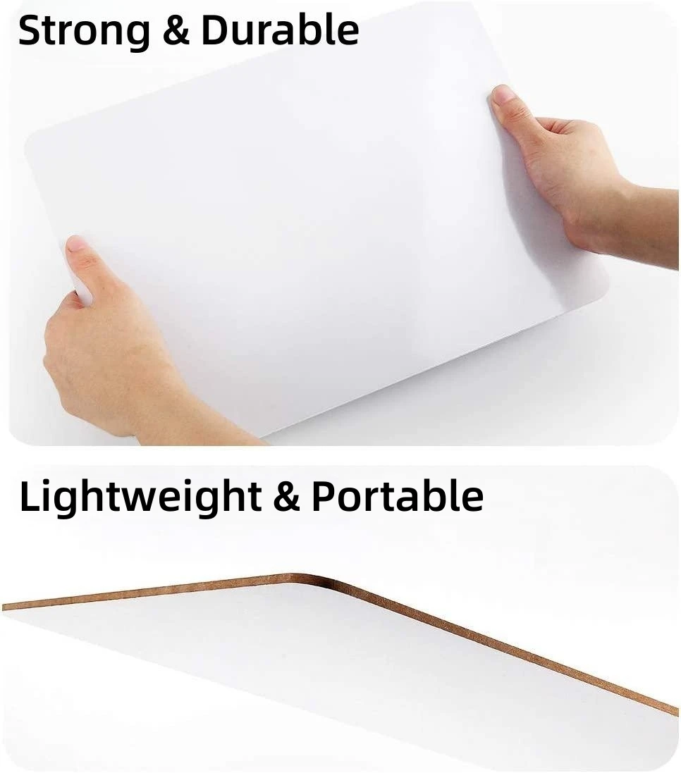 No Frame Double-sided Kids Lapboard, A4 A5 Size Dry Erase Lapboard MDF Board Custom Printing Dry Erase Board