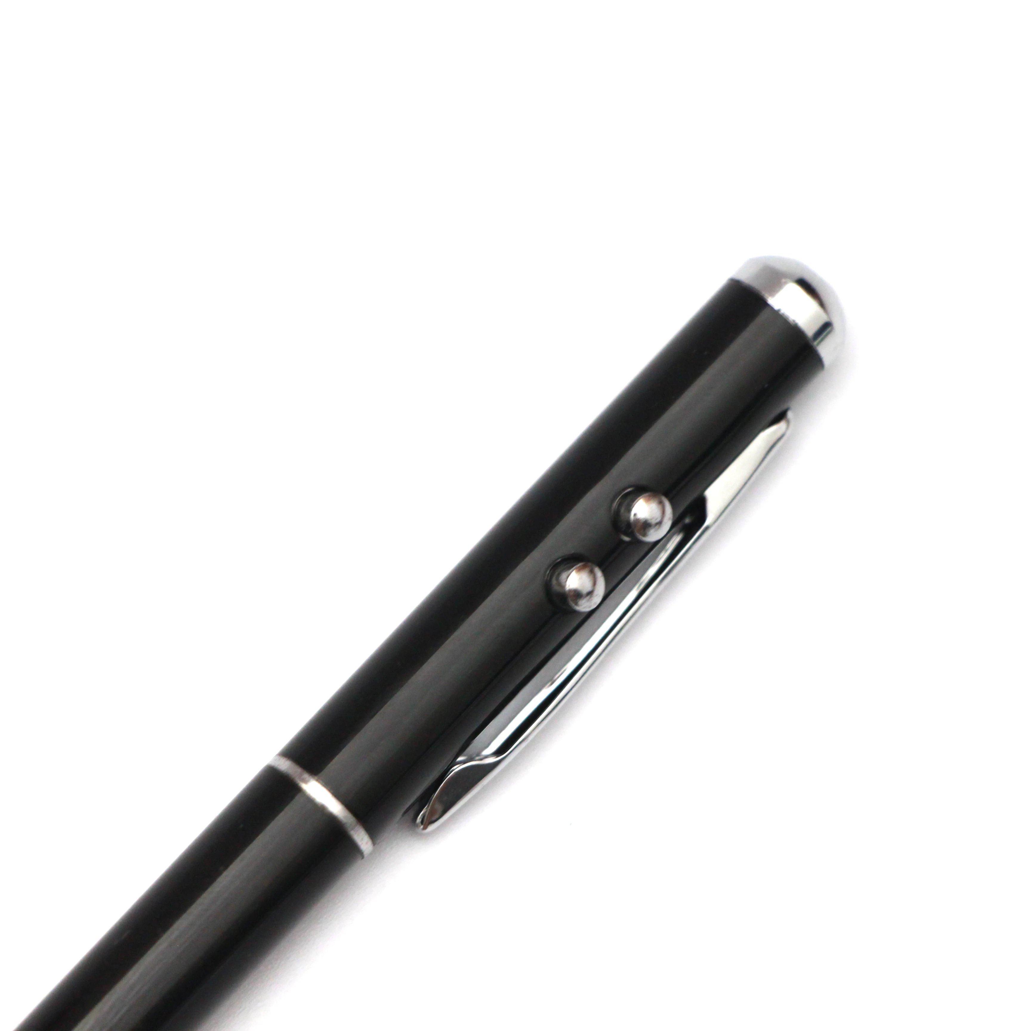 Ball Pen Multifunction LED Pointer Ball Point Pen with Led Light Pens Ball Point Promotion Gift Metal Black Poly Bag Red 20 Days