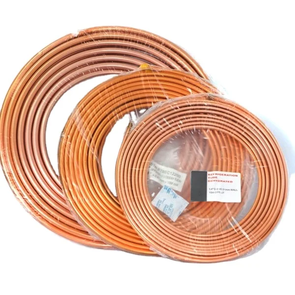 manufacturers price refrigeration copper tube ac copper pipe for air conditioners