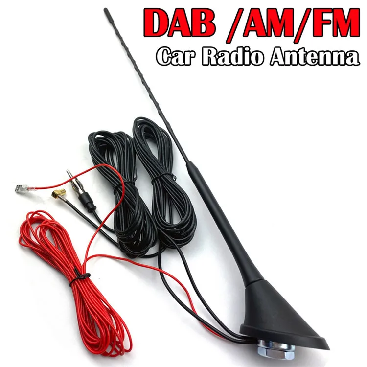 Универсальная цифровая DAB антенна с креплением на крышу усилителем для + AM/FM автомобильного радио