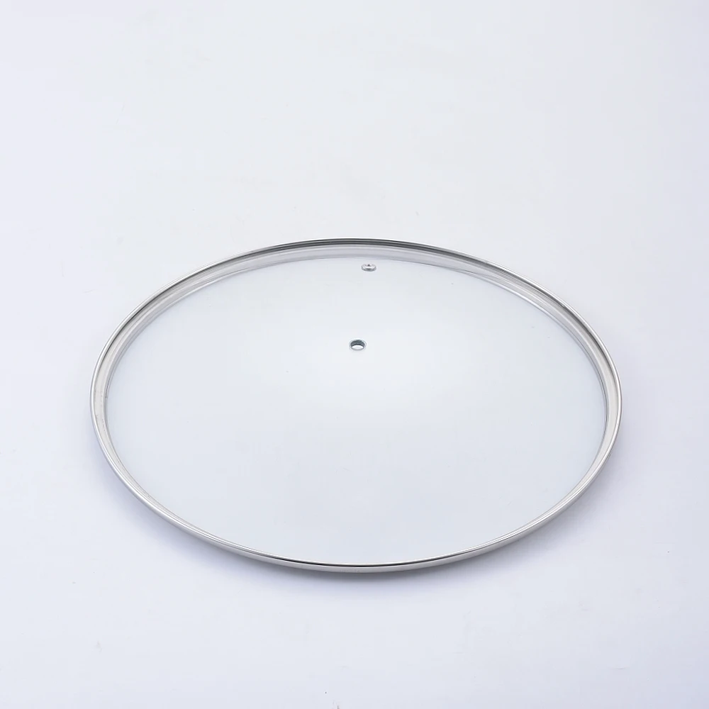 Hot Sale Product Non-stick Cookware Silicone Cover Tempered Glass Frying Pan Lid With Long Handle