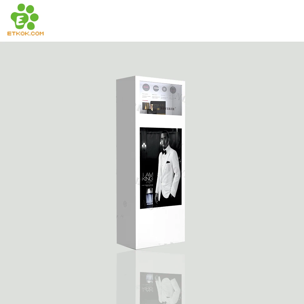 32 inch LCD touch screen transparent display box with Android 6.1