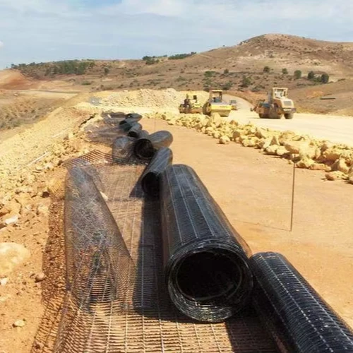 Driveway Geogrids Plastic PP HDPE Uniaxial Geogrid 100/20 kN For Road Project In India and Thailand