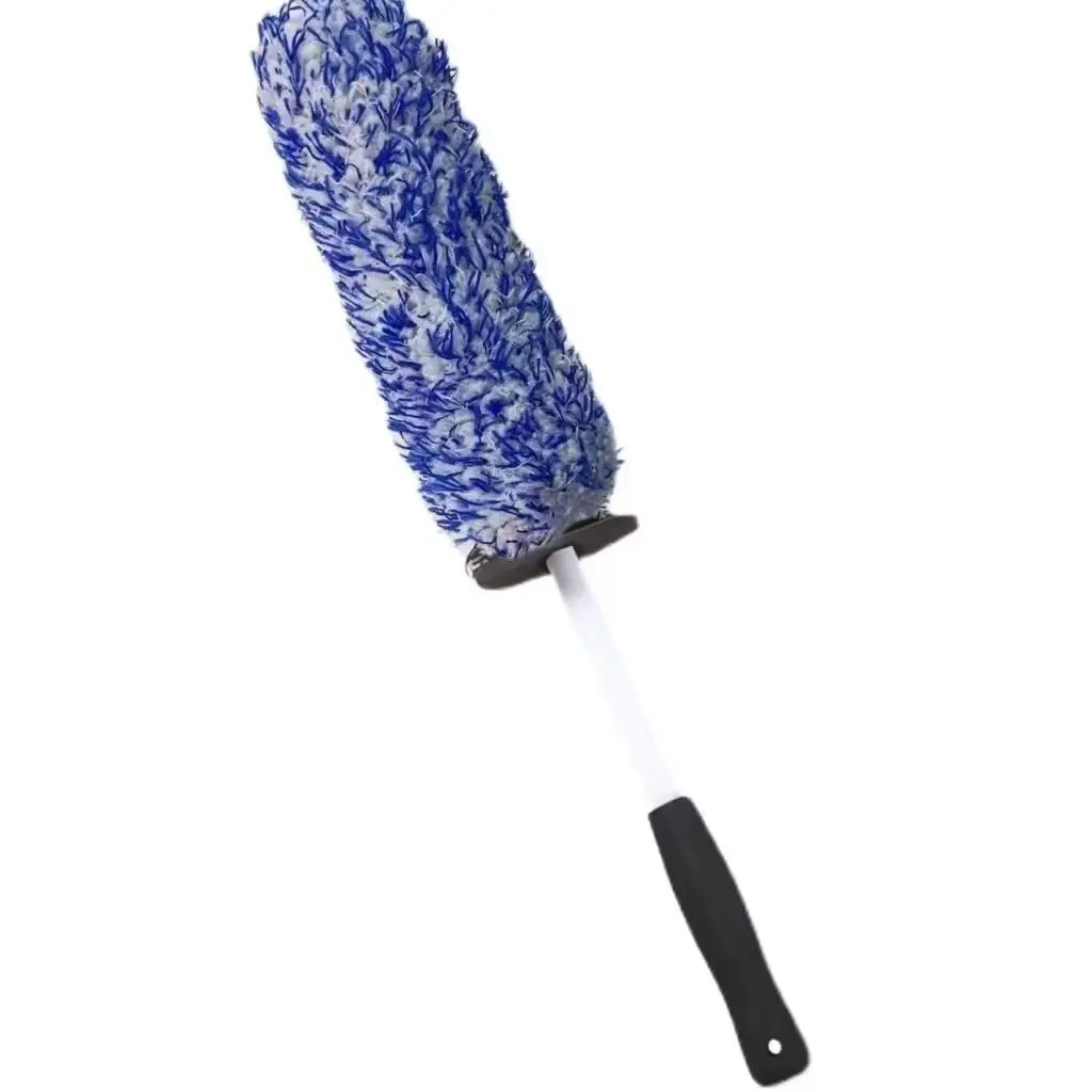 New Removable Microfiber Car Wheel Hub Tire Cleaning Detailing Brush Soft Car Wheel Brush