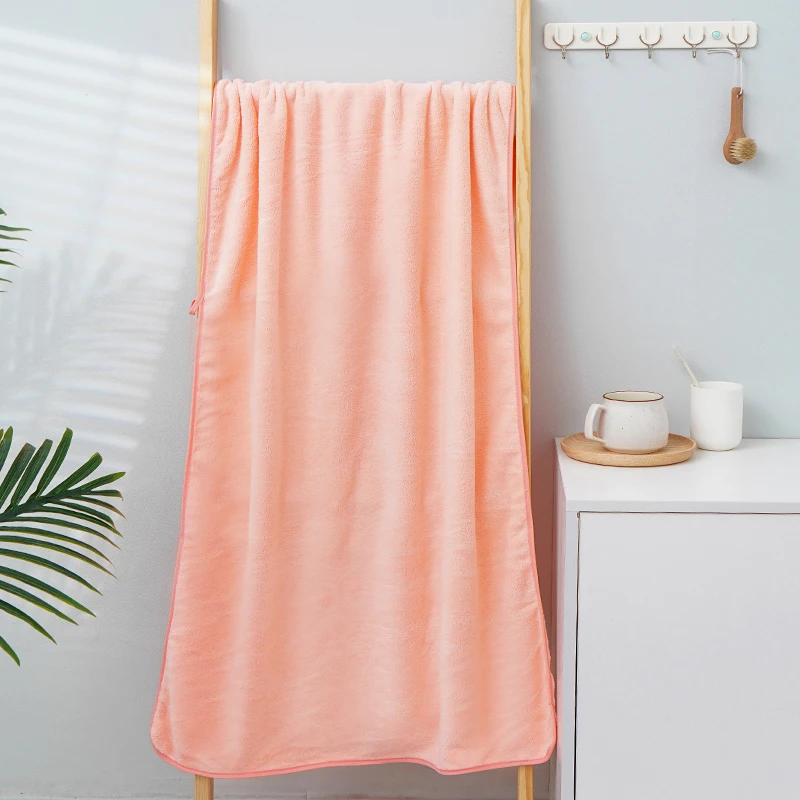 factory supply coral fleece bath towel microfiber home big soft towel spa