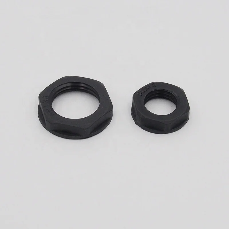 Factory Hexagonal fastener Flange Series Nylon plastic Lock Nut