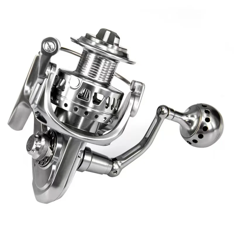 Ship fishing and sea fishing with finely carved tooth plates Saltwater 11+1bb Full Metal Cnc Handle Spinning Fishing Reels