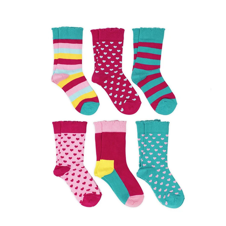 wholesale custom design children cotton cute socks for kids asian teen boys school girl jacquard cartoon crew sock from china