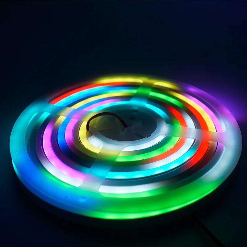 8x16 мм Smd5050 Водонепроницаемый светодиодный неоновый гибкий 12 В 24 RGB ленточный светильник