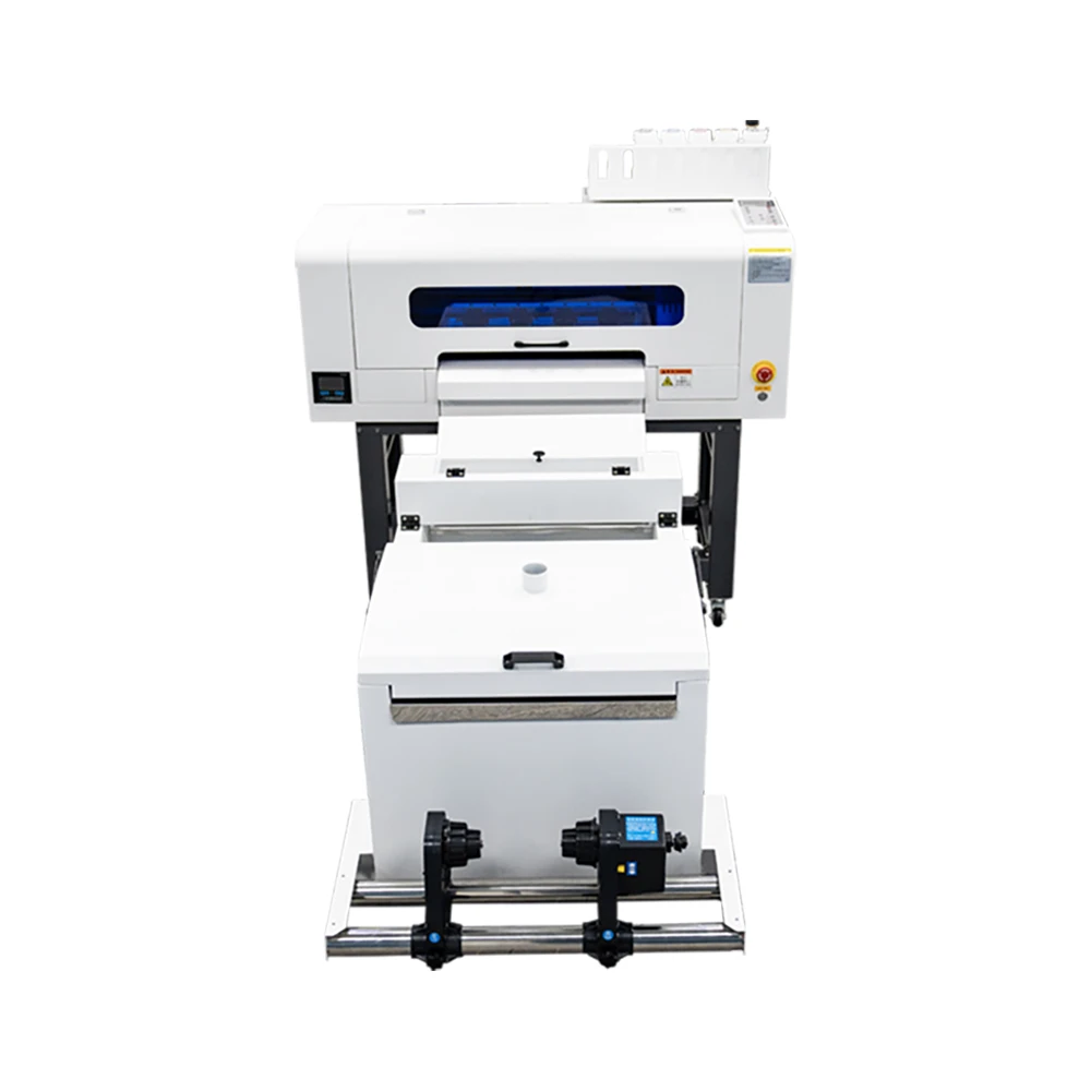 dtf printer transfer a2 dtf printer automatic t shirt dtf printer for clothes dual xp600/i1600 with powder shaking machine