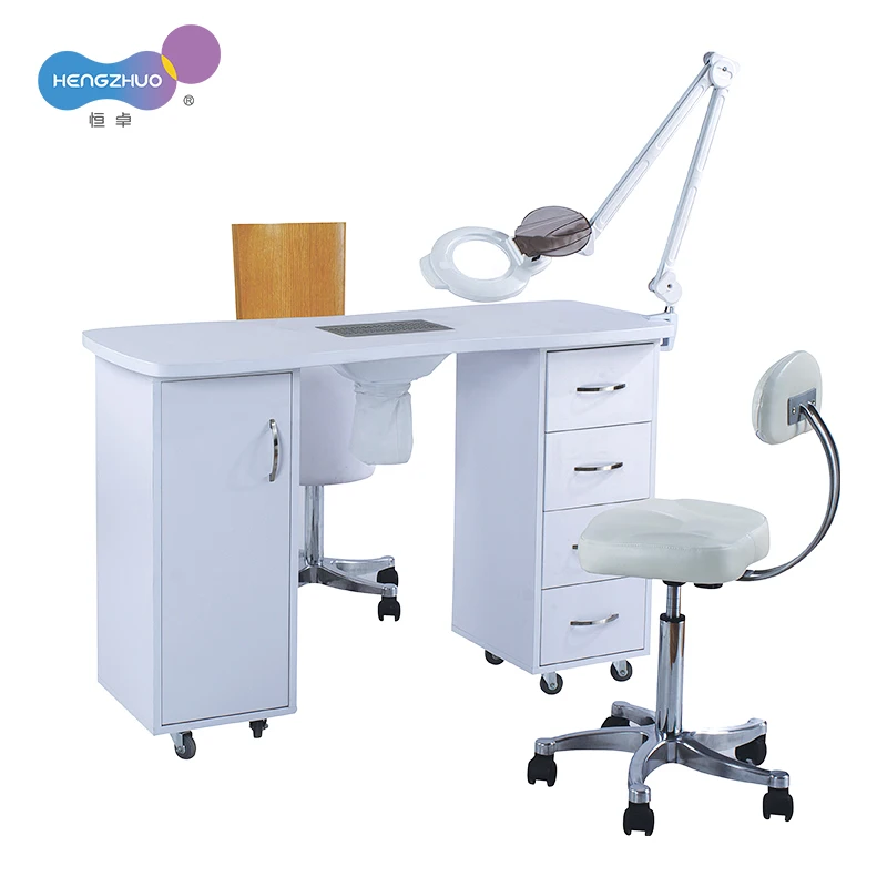 Light Luxury Dignity lamp nail table ,nail manicure table dust collector HZ-2027