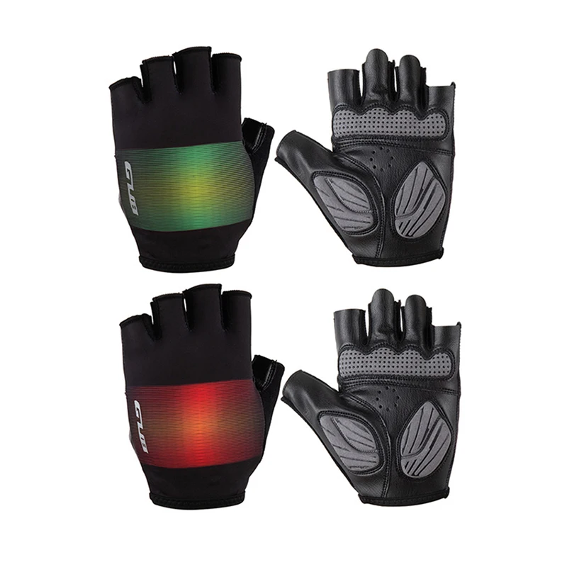 Перчатки с коротким пальцем для горного и шоссейного велосипеда, высокоэластичные спортивные велосипедные гоночные перчатки, модные перчатки для верховой езды