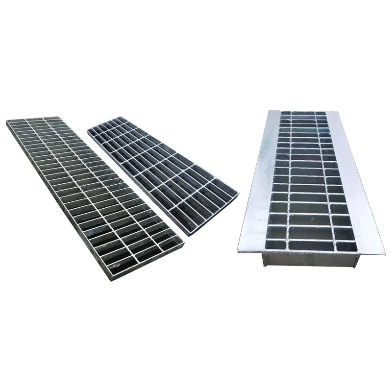 customize stainless steel I-shaped MS heavy galvanized drainage grille for Workshop