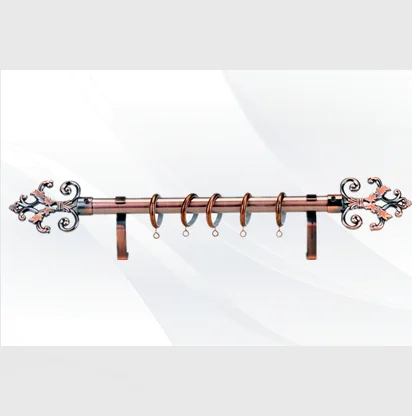 T28 antique brass curtain rod