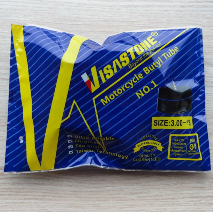 
FACTORY! VISASTONE BRAND MOTORCYCLE /TRICYCLE NATURAL RUBBER AND BUTYL INNER TUBE / BUTYL TUBE FOR MOTORCYCLE 