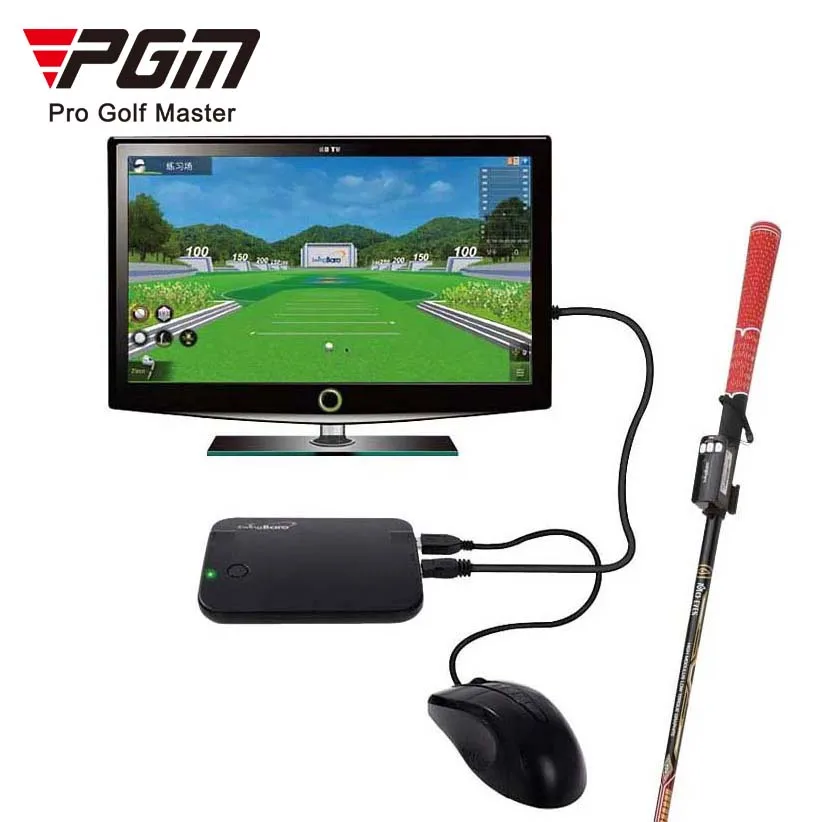 PGM MNQ008 high quality home indoor mini portable 3d golf simulator