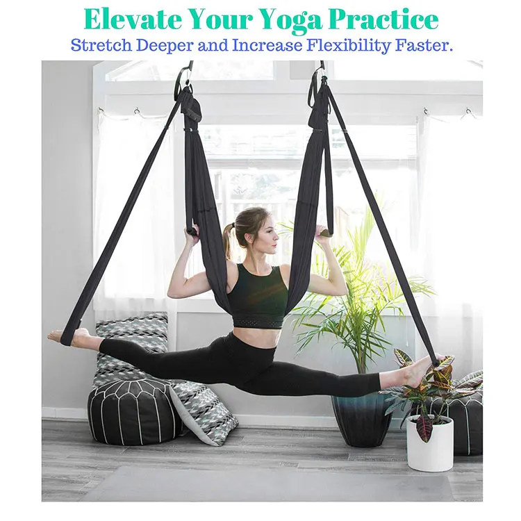 Antigravity inversion aerial yoga hammock swing, extension straps hanging swing aerial yoga hammock