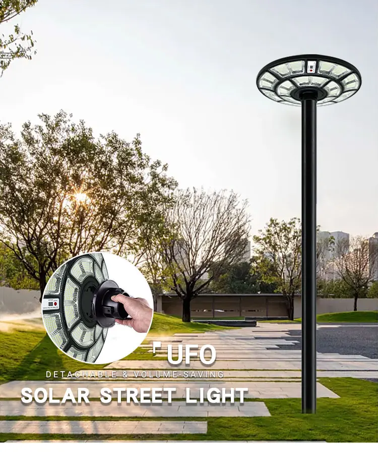 Solar Lights Outdoor IP65 UFO Solar Power Garden Street Light 600W UFO Solar Street Light