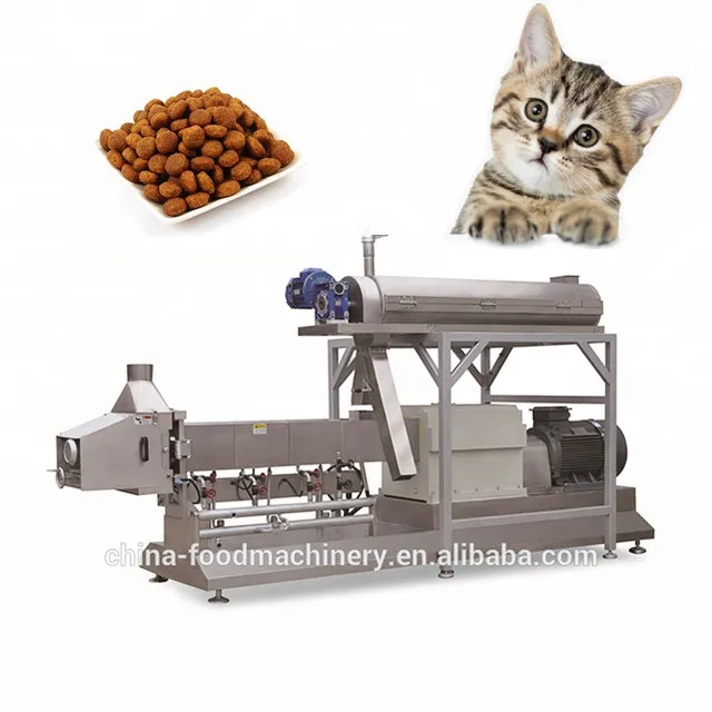 Automatic cat dry food manufacturing machines