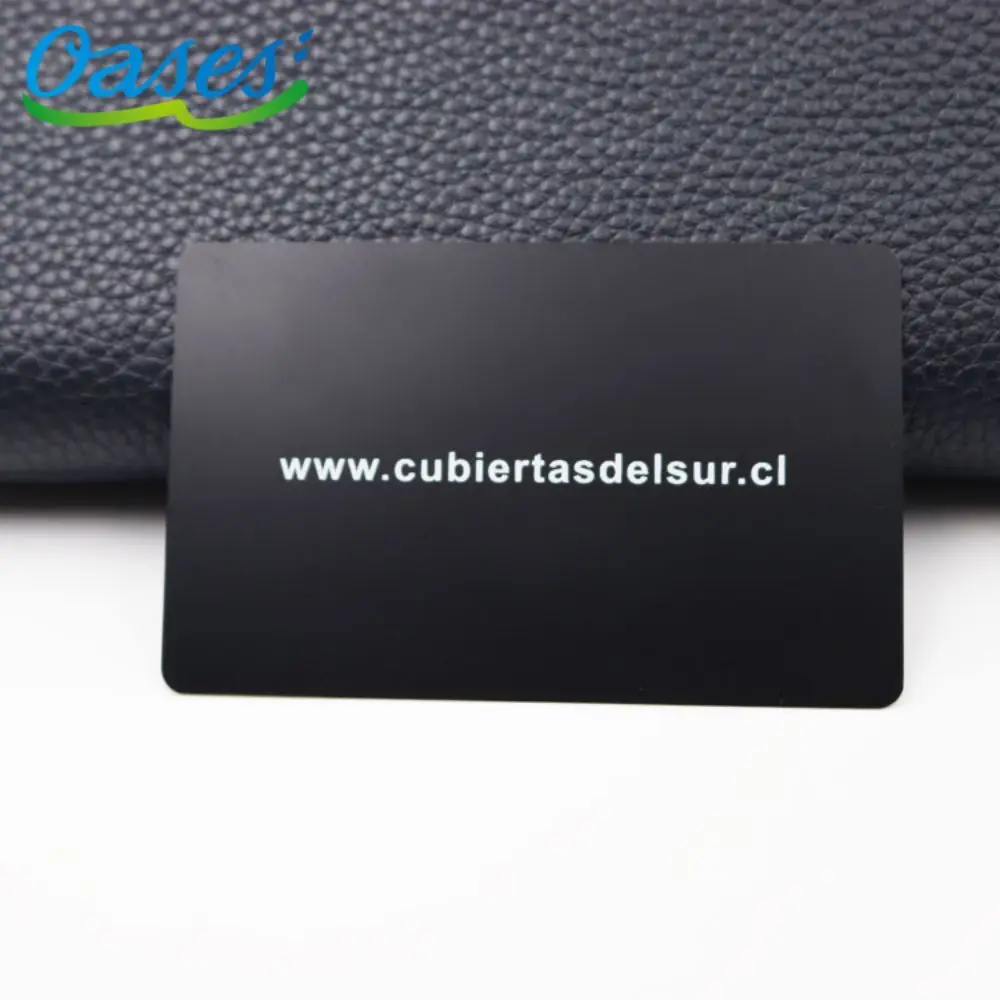 Low MOQ Matt Black Smart Programmed RFID Metal NFC Card
