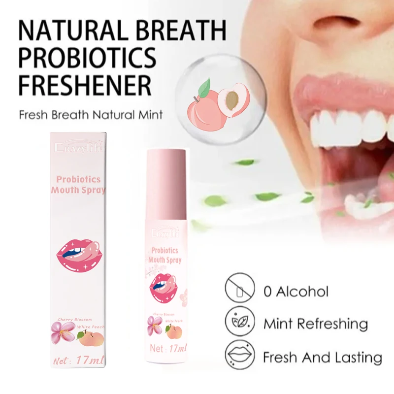 17ml Fashion Oral Care Spray Breath Spray For Bad Breath Dry Mouth Super Oral Care Mist Oral Care Water Spray