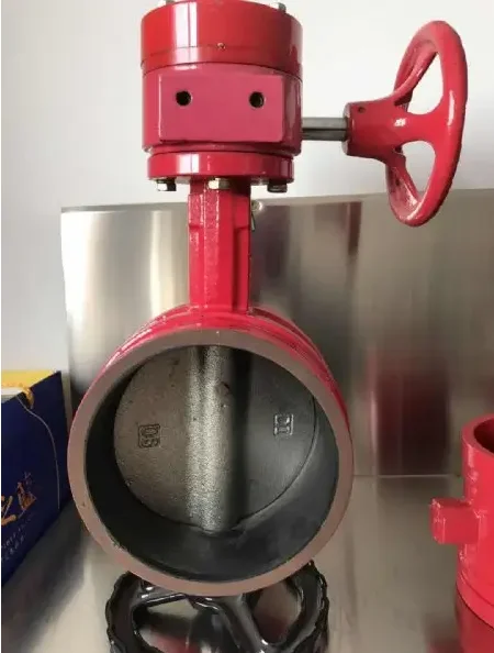 Wholesale Lever Worm Gear Iron 3 4 6 Grooved End Butterfly Valve