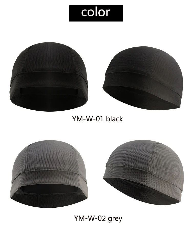 Cycling Football Head Beanie Hat Breathable Sweat Wicking Helmet Liner Men Women Running Beanie Skull Caps