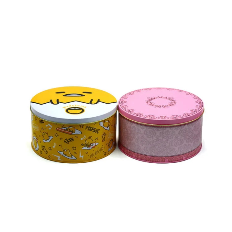 Hot Sale Food Grade Metal Round Tea Tin Box For High-grade Gift Packaging