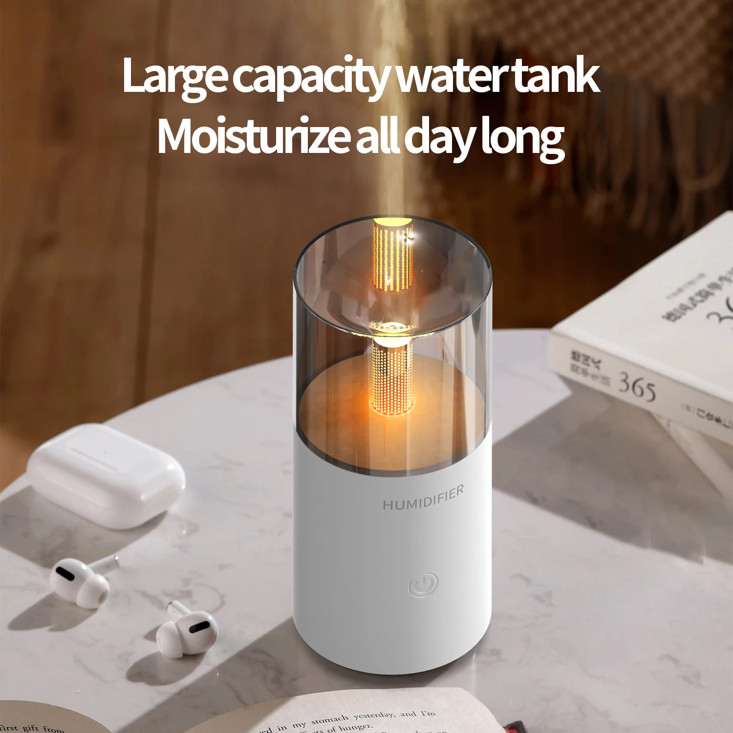 2024 top selling luxury car diffuser innovation gift candlelight design essential oil scent aroma diffuser mini 5v humidifier