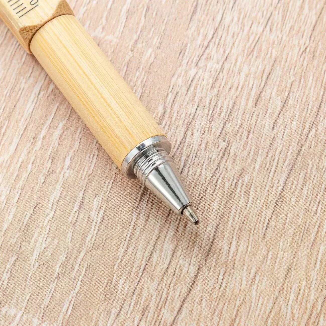 Personalize 6 in 1 Stylus Custom Engraved tool wood Ballpoint pen with Level and Screwdrivers