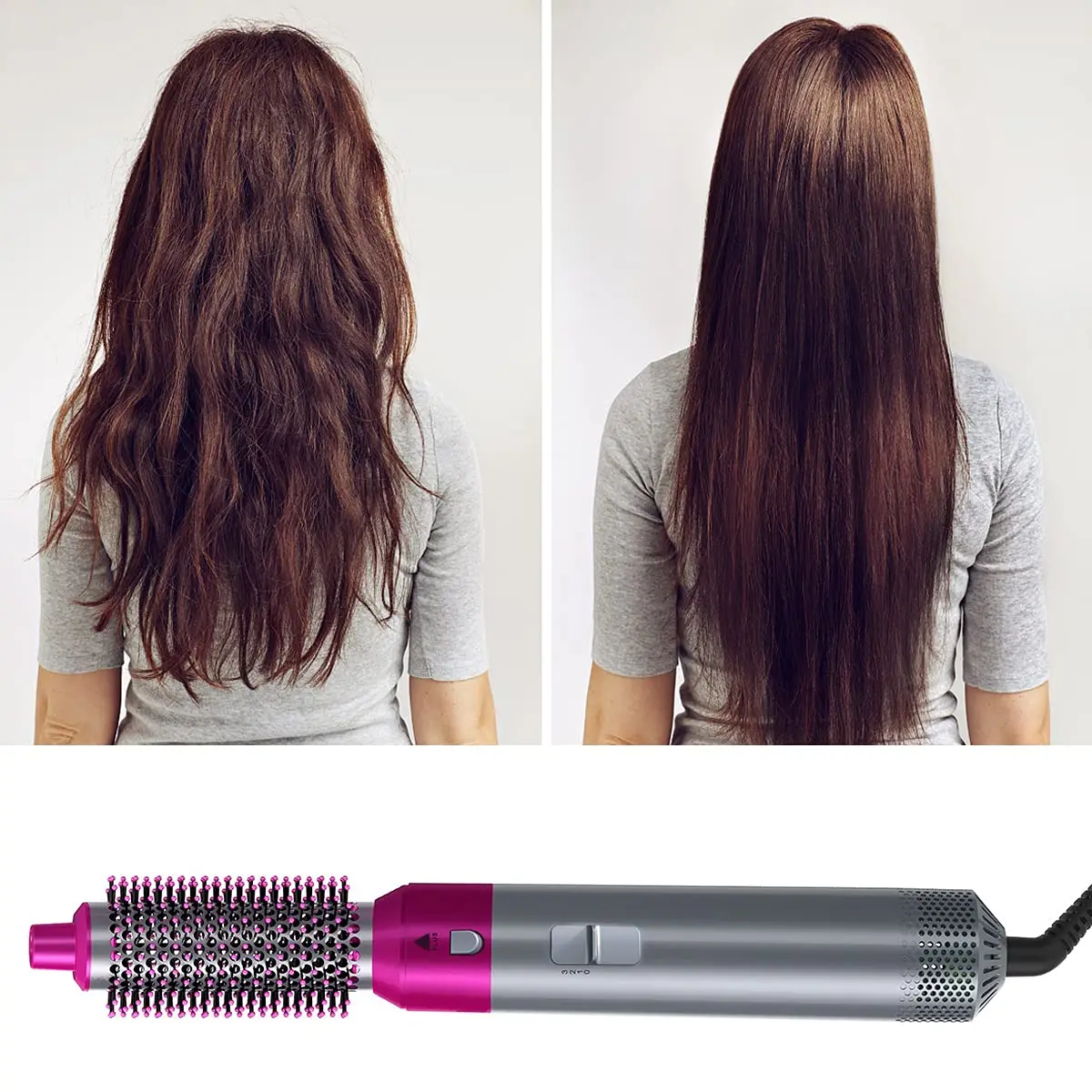 Amazon Hot Sale 5 In 1 Hair Air Wrap Styler Hair Dryer Hot Air Brush Professional Hair Straightener Curler Styling Tools Airwrap