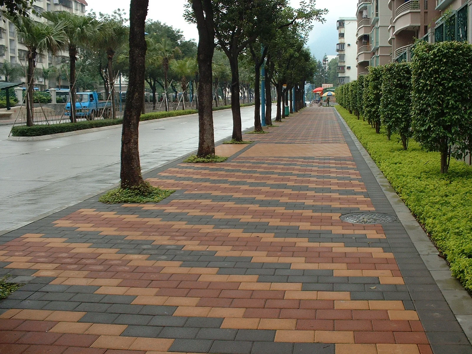 China cheap outdoor floor decoration high strength paving stone made from slag waste
