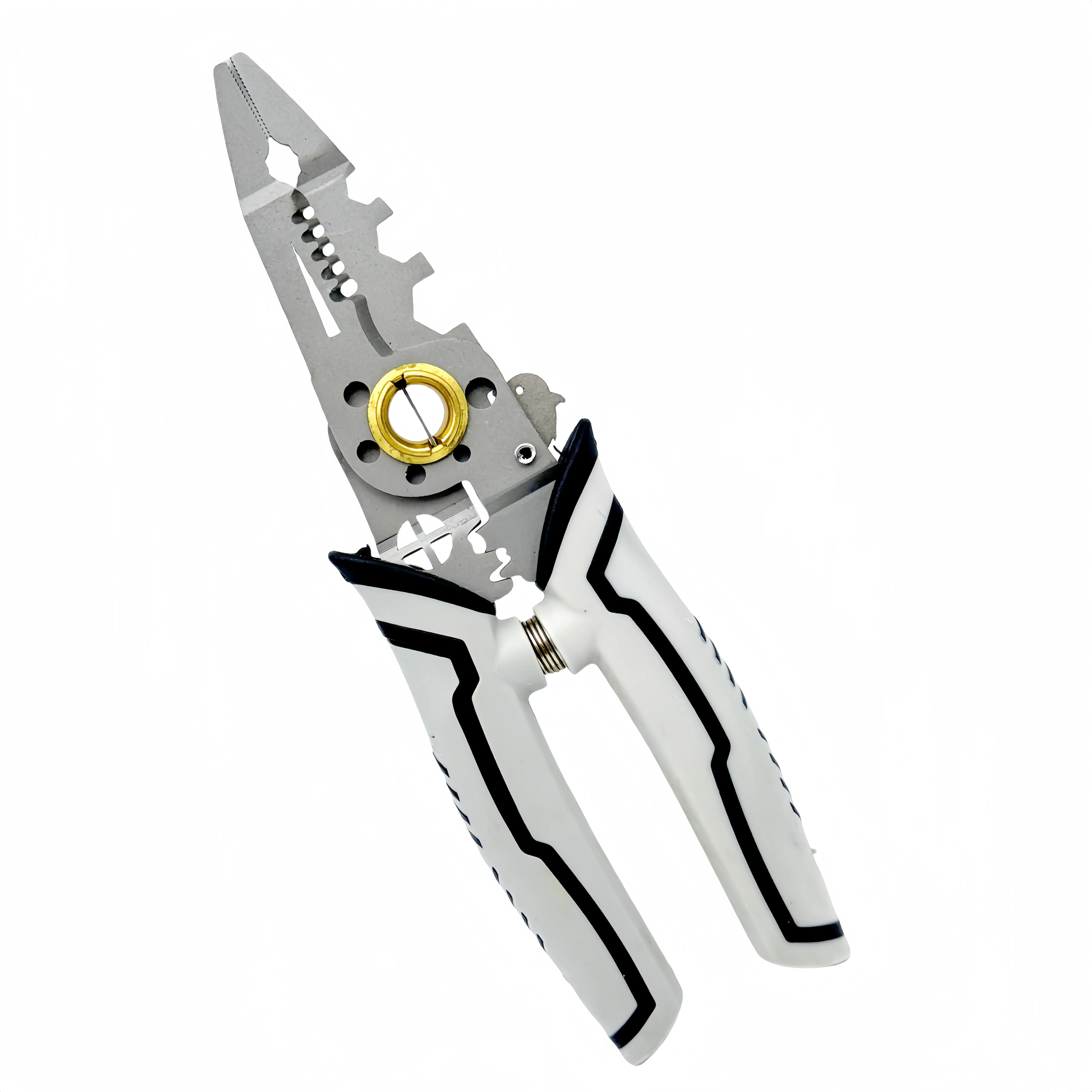 Multifunctional Electrician Pliers  Wire Strippers Cable Stripping Crimping Striping External Hex Wrench Hand Tools