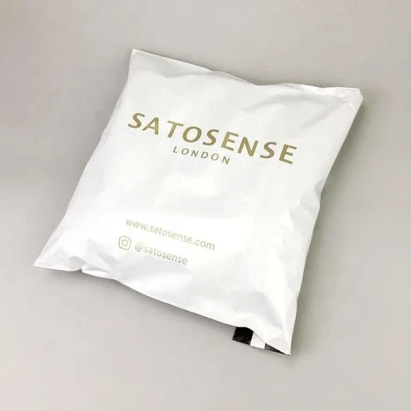 Side Packaging Eco Friendly Mailer Bag Custom Handle Poly bag For Clothes Thank You Poly Mailing Bag