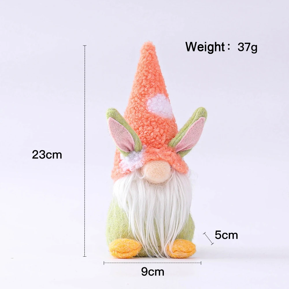 B052A Party Ornament Kids Toys Bunny Plush Dwarf Faceless Doll Gifts Rabbit Home Easter Gnome Decorations