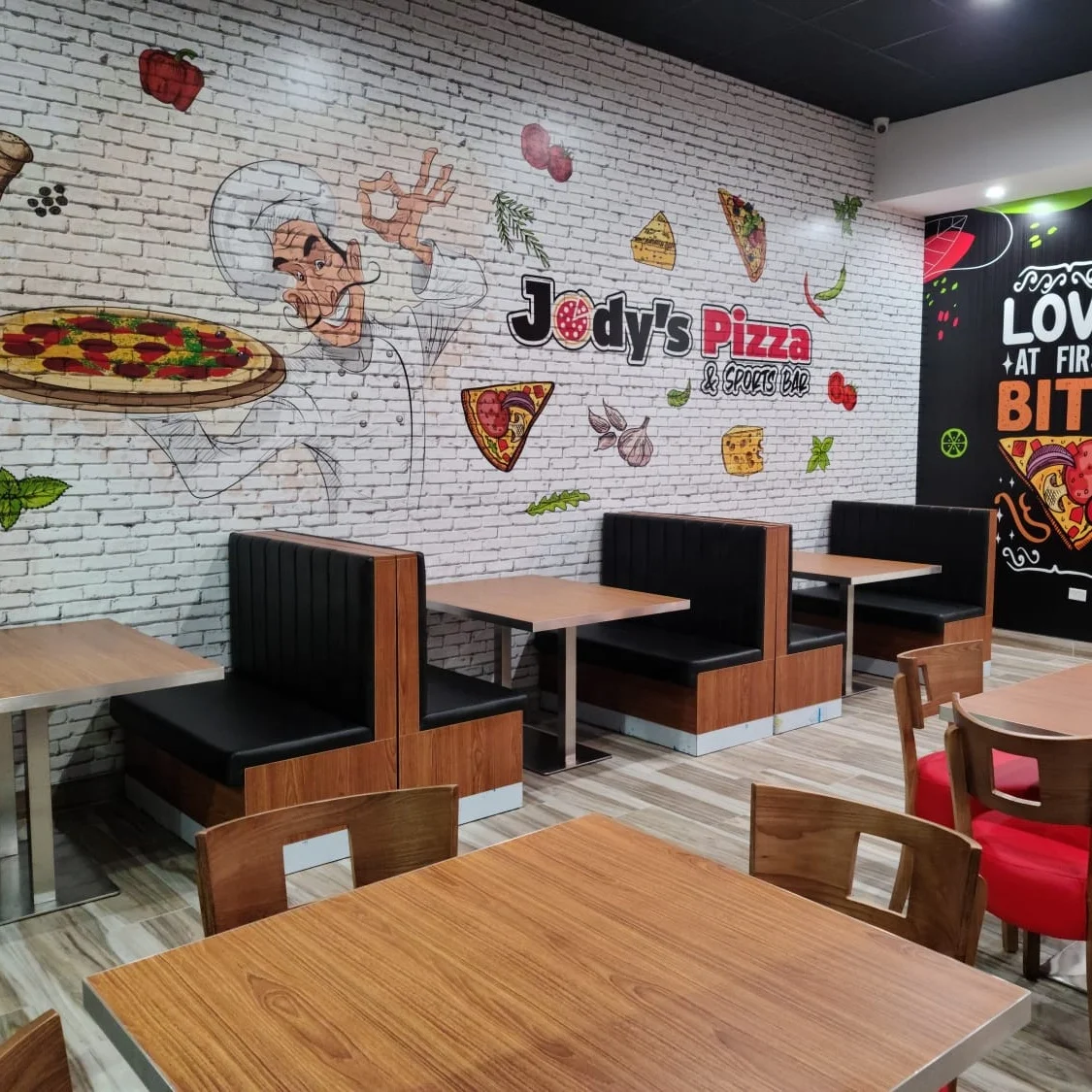 Пуэрто-Рико мебель для пиццы и спорта бара ресторана полный комплект деревянные будки