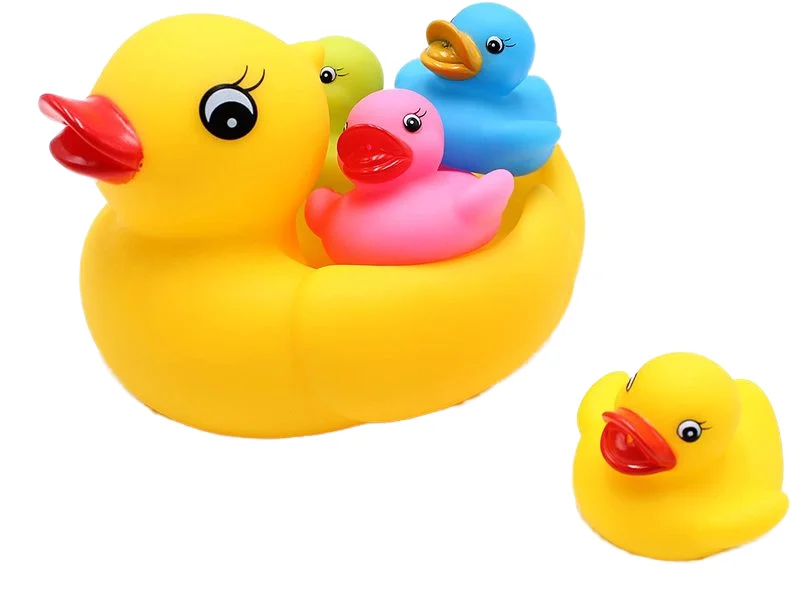 Factory Wholesale Low-Priced Colorful Plastic Rubber Bath Ducks for Bathroom Use Promotional Offer Rubber Duck Family