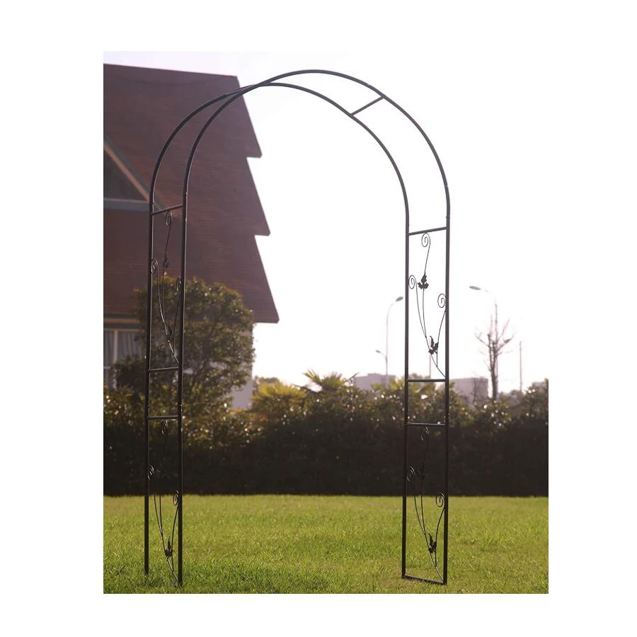 Floral Decor Grid Round, Garden Arch Metal wedding flower arch