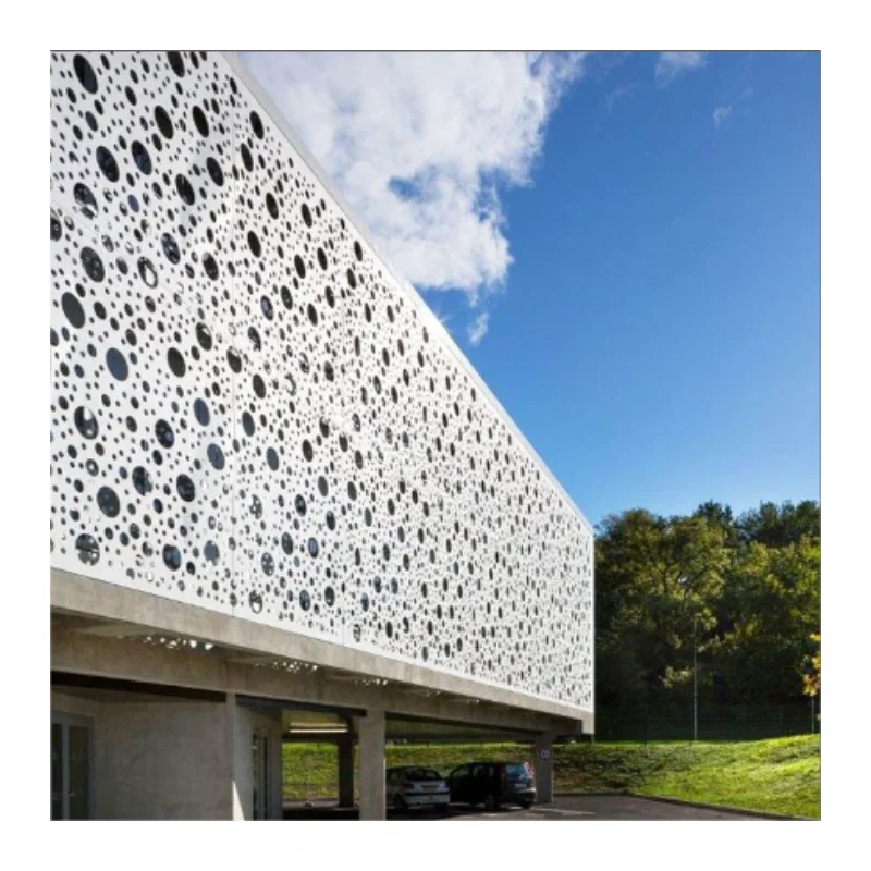 Outdoor Decorative Perforated Metal Panel Laser Cut Wall Cladding Exterior Sheet Metal Wall Panel Aluminum