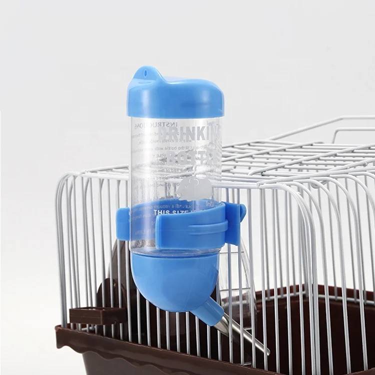 No Drip Small Animals Hamster Wire Cage Drinking Hamster Water Bottle