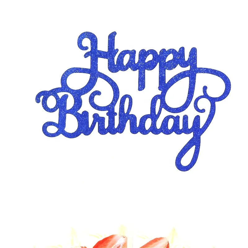 Cake Flag Cupcake Toppers Birthday Party Decorations Kids Cake Topper Happy Birthday Cupcake Toppers Birthday Party Supplies