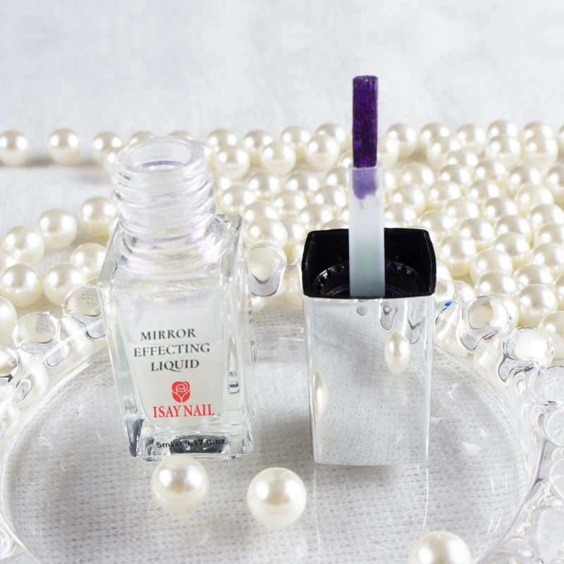 Long Lasting Nail Art Uv Gel Polish Chrome Pigment 5ml Customized Own Logo Chrome Liquid